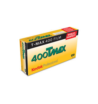 Kodak T-Max 400 120 5-pakning 120-film, sort/hvitt, 400 ASA, 5 ruller